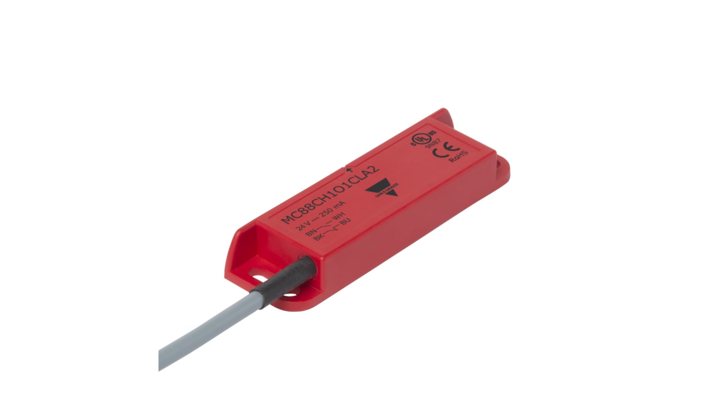 Safety magnetic sensor, rectangular