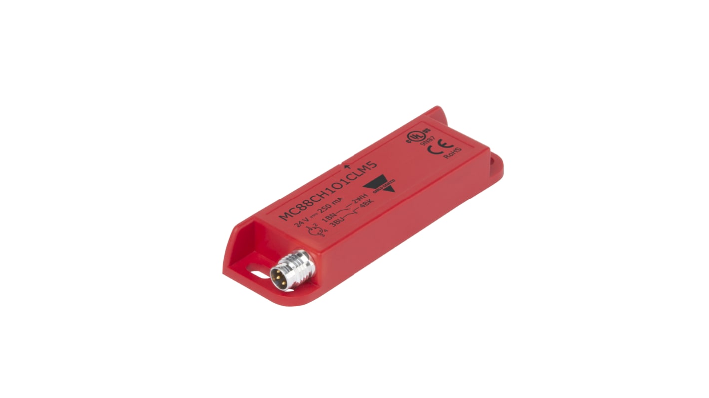 Safety magnetic sensor, rectangular