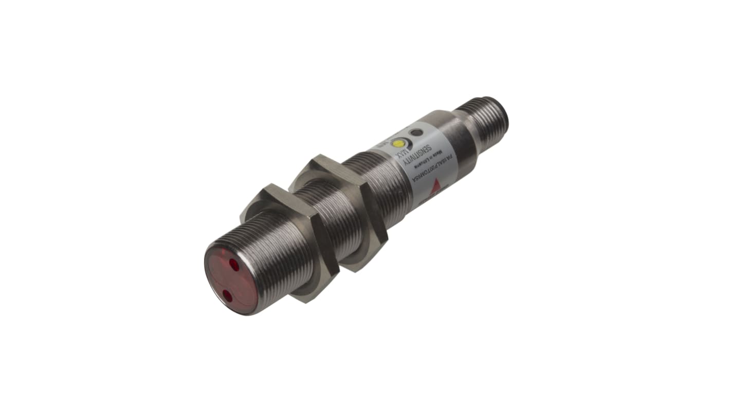 Carlo Gavazzi Diffuse Reflective Photoelectric Sensor, Barrel Sensor, 0 → 400 mm Detection Range