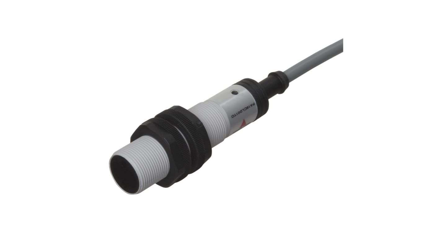 Carlo Gavazzi Diffuse Reflective Photoelectric Sensor, Barrel Sensor, 0 → 200 mm Detection Range