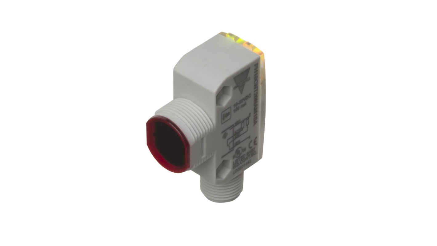 Carlo Gavazzi Diffuse Reflective Photoelectric Sensor, Miniature Sensor, 200 mm Detection Range