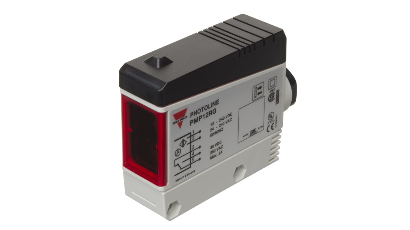 Carlo Gavazzi Polarized Retro Reflective Photoelectric Sensor, Rectangular Sensor, 6000 mm Detection Range