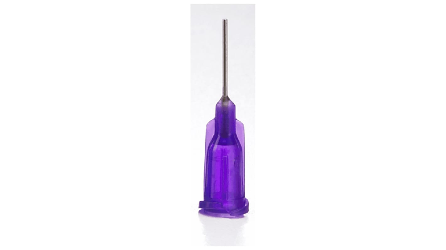 OK International Purple Needle Nozzle Dispensing Tip, 21 Gauge