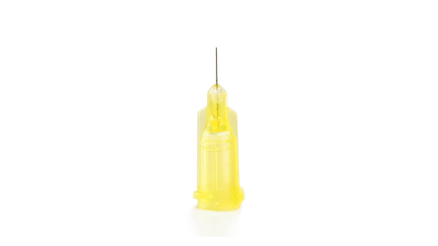 OK International Yellow Needle Nozzle Dispensing Tip, 32 Gauge