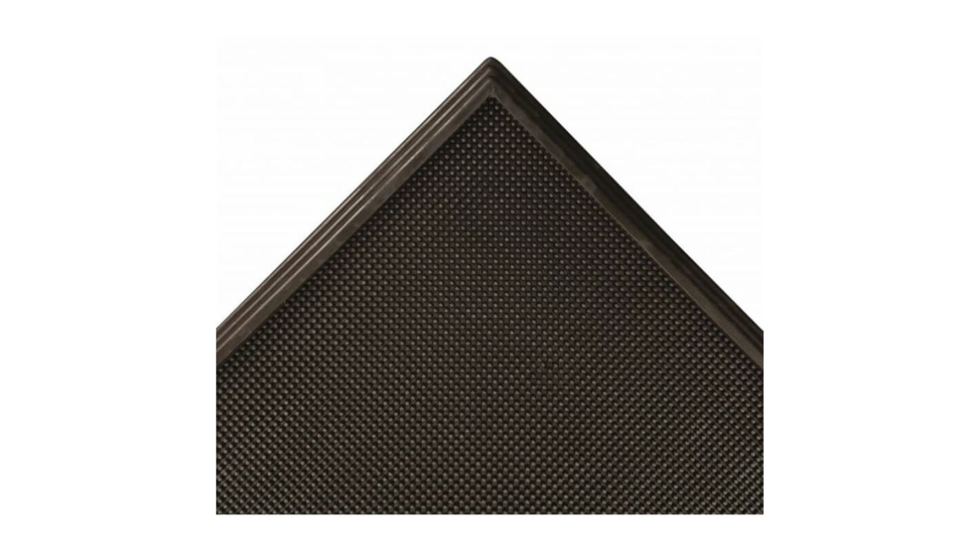 Notrax 346 Abtretmatte für Außenbereich, Naturkautschuk Schwarz, Stärke 19mm, 61cm x 81cm