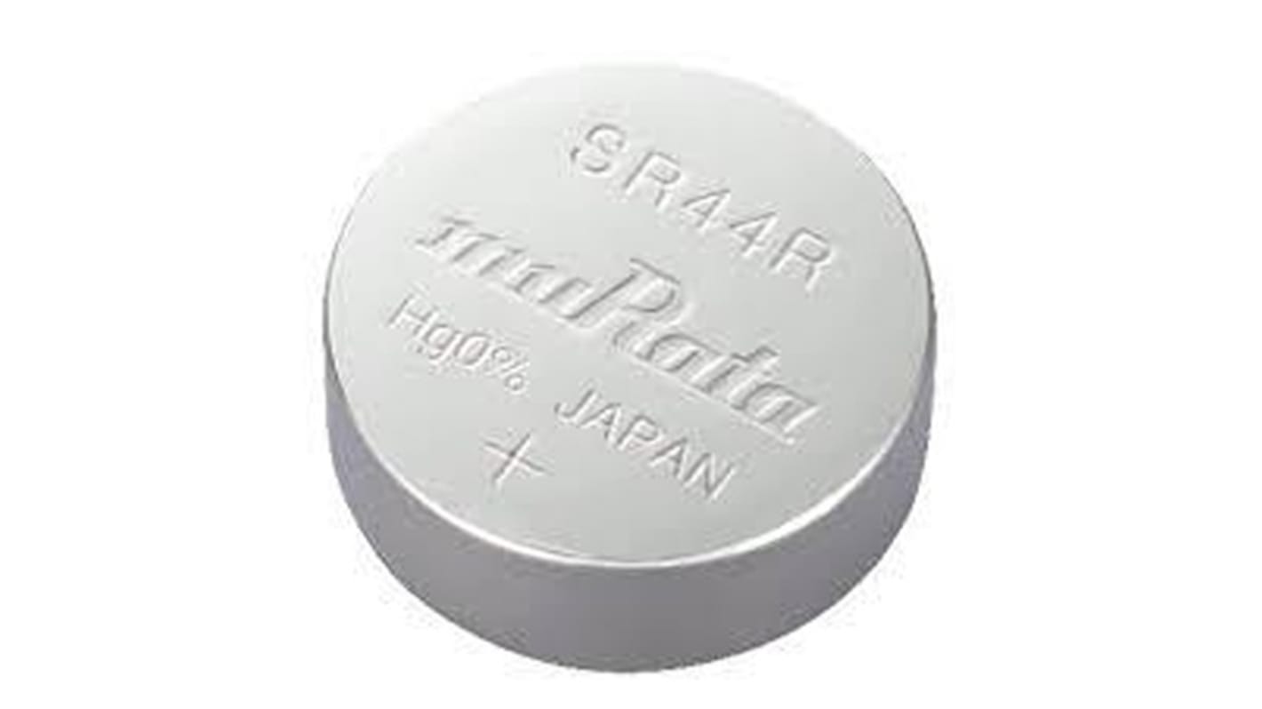 Murata SR44 Coin Battery, 1.55V, 11.6mm Diameter