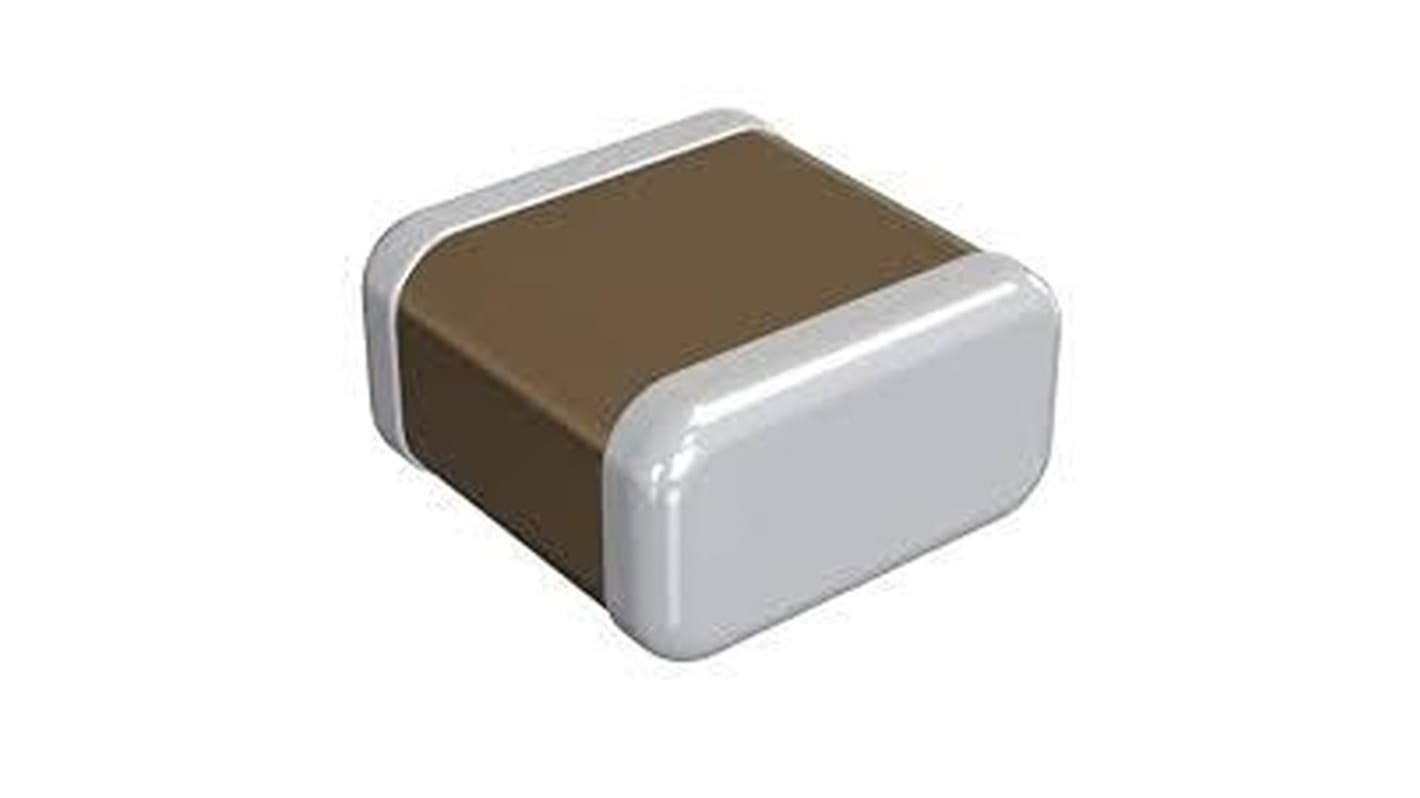 Murata 100nF Multilayer Ceramic Capacitor MLCC, 6.3V dc V, ±10% , SMD