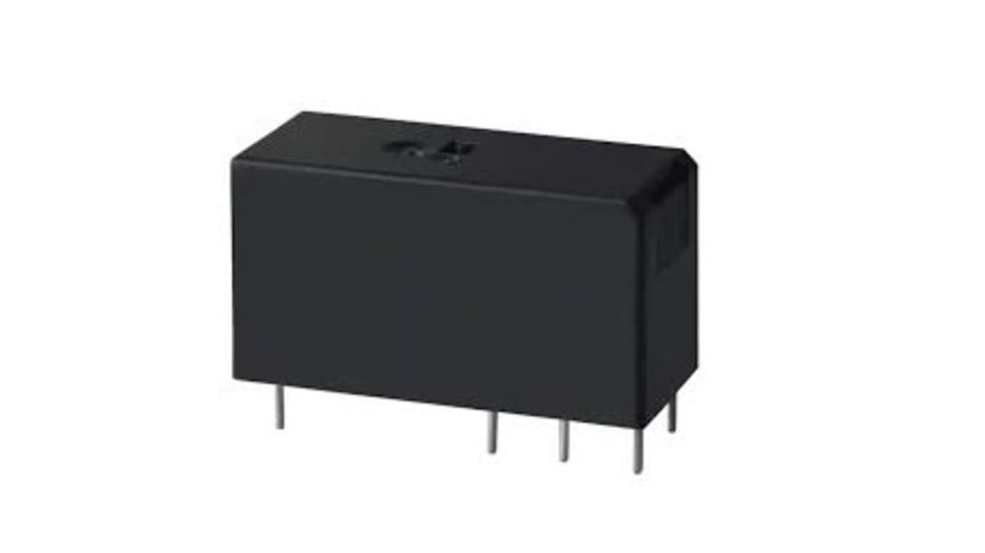 TE Connectivity PCB Mount, Plug In Power Relay, 12V dc Coil, 8A Switching Current, DPST