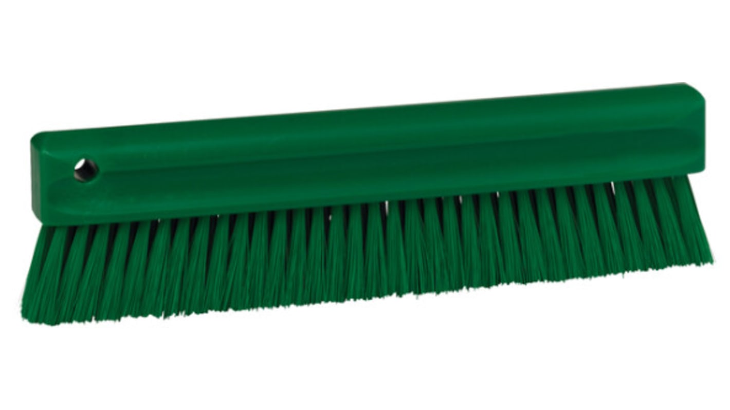 Vikan Broom, Blue With Polyester, Polypropylene, Stainless Steel Bristles for  for General Purpose