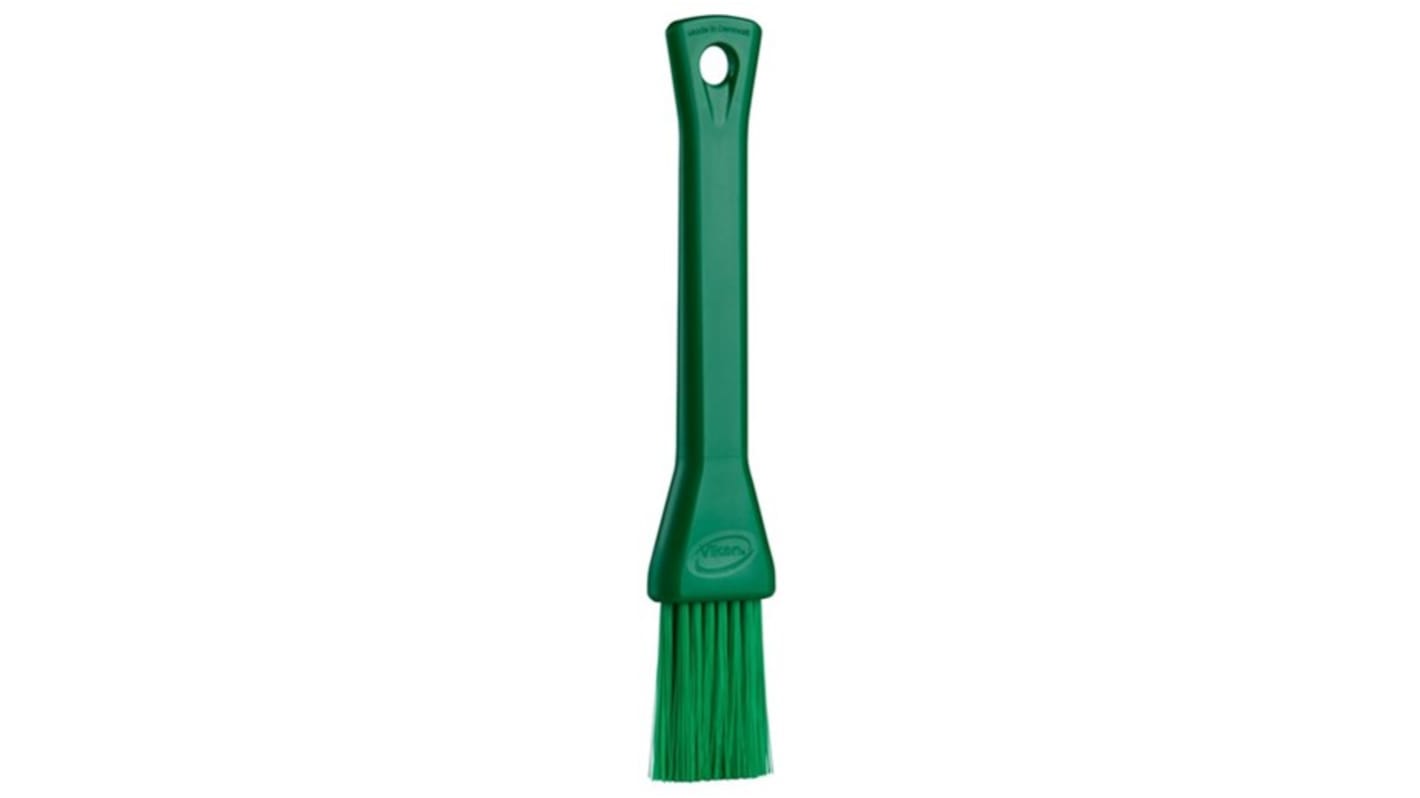 Pennello per pasticceria di colore Verde Vikan 5552302, con setole in Poliestere, Polipropilene, Acciaio inossidabile,