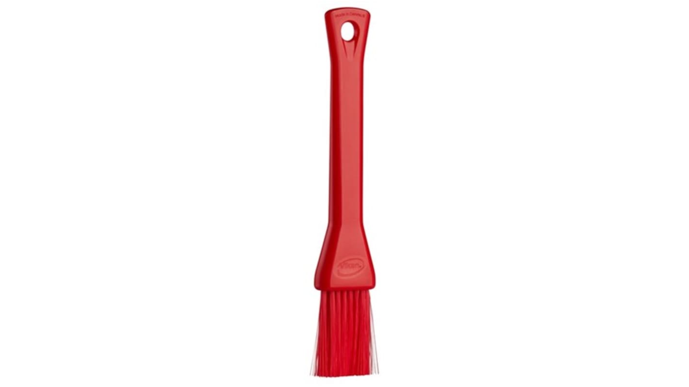 Vikan Red Pastry Brush for Food Industry, General Cleaning with brush included