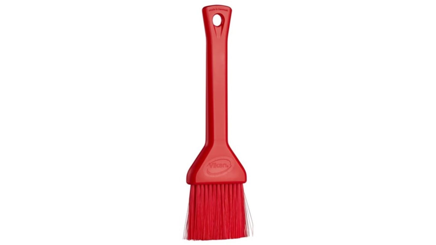 Vikan Red Pastry Brush for Food Industry, General Cleaning with brush included