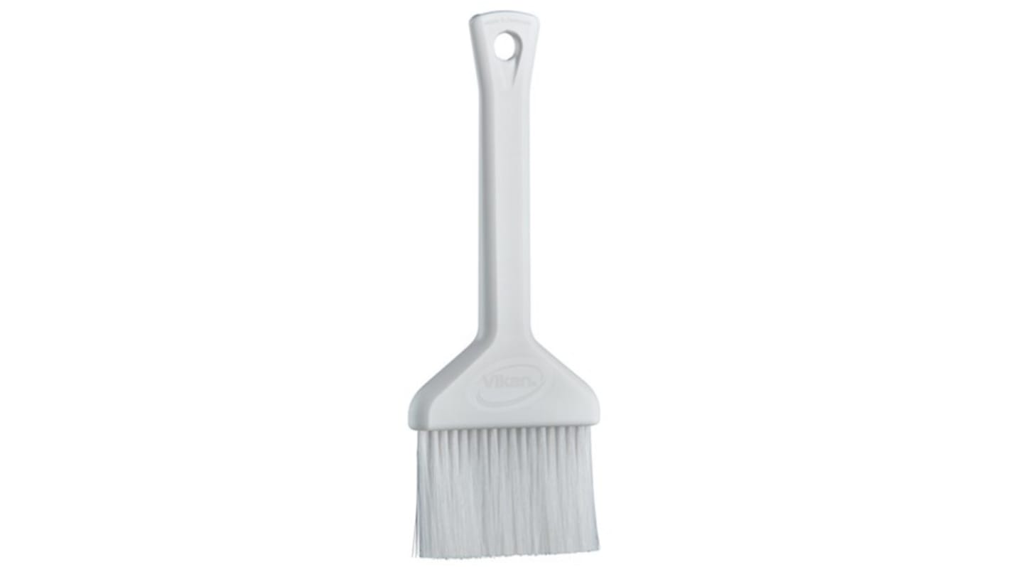 Pinceau de pâtisserie avec brosse Polyester, Polypropylène, Acier inoxydable Blanc Vikan