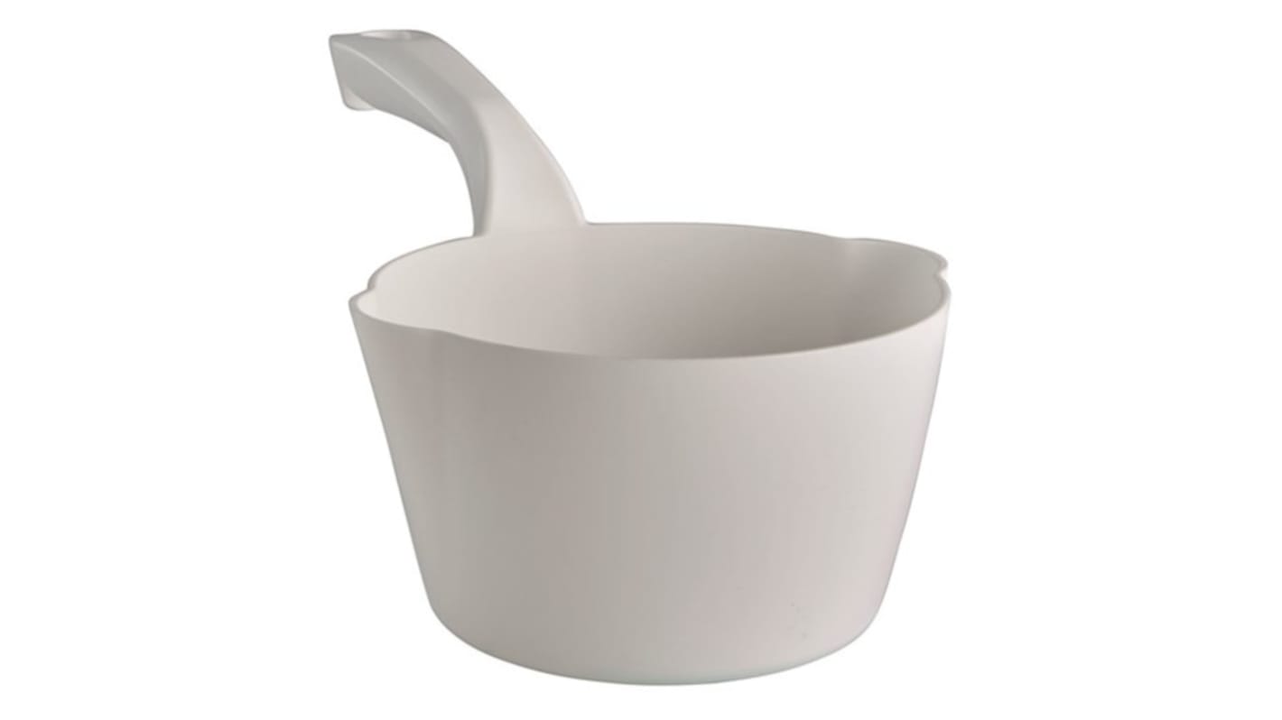 Vikan Round Bowl Scoop, 1 Litre, White