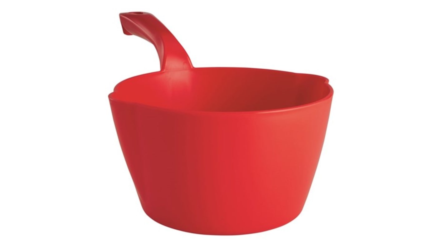 Vikan Round Bowl Scoop, 2 Litre, Red