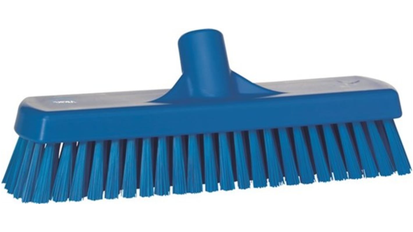 Vikan Broom, Blue With Polyester, Polypropylene, Stainless Steel Bristles for Deck washer brush