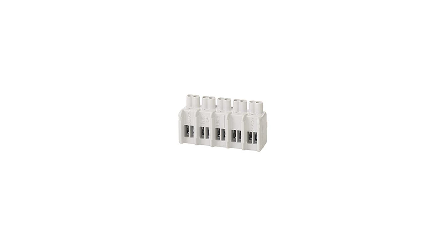 Borne de conexión HENSEL DK de 5 vías, para cable de 1.5 - 4 mm², 20A, Abrazadera