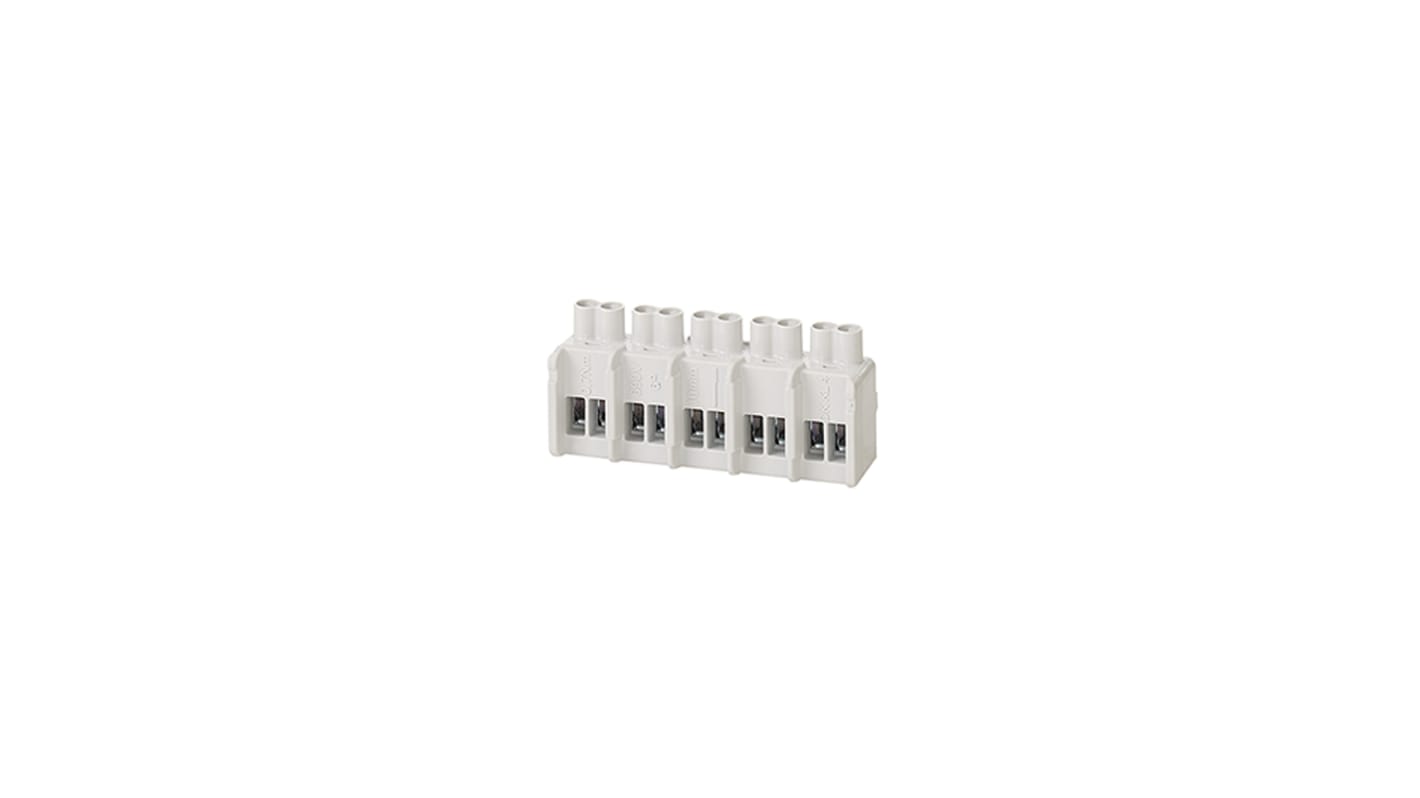 HENSEL DK Series Terminal Block, 5-Way, 32A, 1.5-6 mm² Wire, Clamp Termination