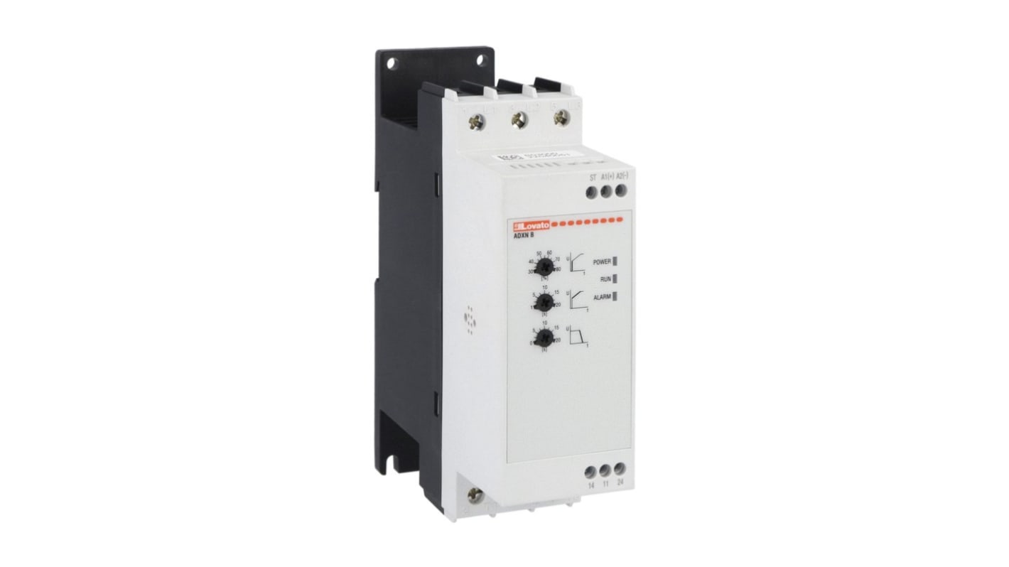 Arrancador de motor Lovato ADXN, 25 A, 24 VCA/VCC, 15 kW, trifásico, IP20