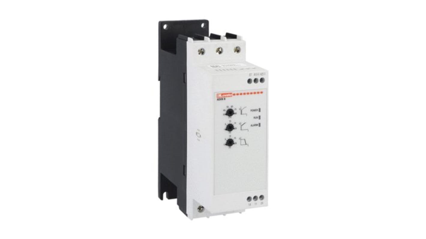 Arrancador de motor Lovato ADXN, 45 A, 24 VCA/VCC, 30 kW, trifásico, IP20