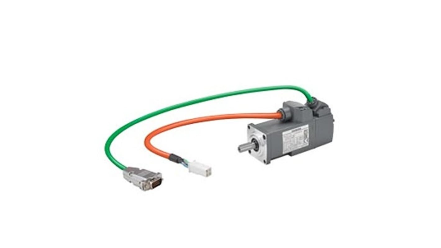 Siemens S-1FL6 Clockwise Synchronous Servo Motor, 0.05 kW, 230 V, Flange Mount Mounting