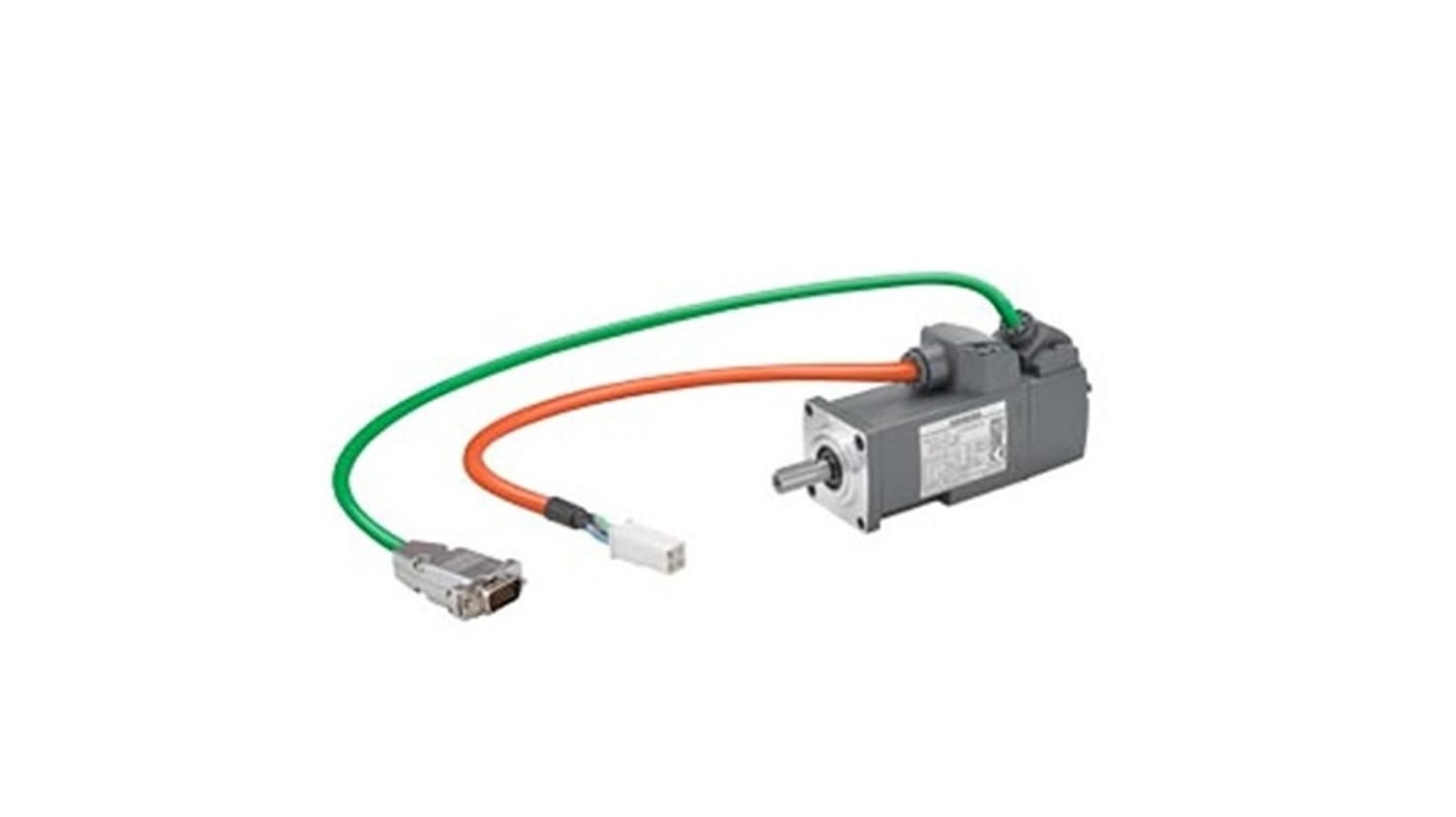 Siemens S-1FL6 Clockwise Synchronous Servo Motor, 0.05 kW, 230 V, Flange Mount Mounting