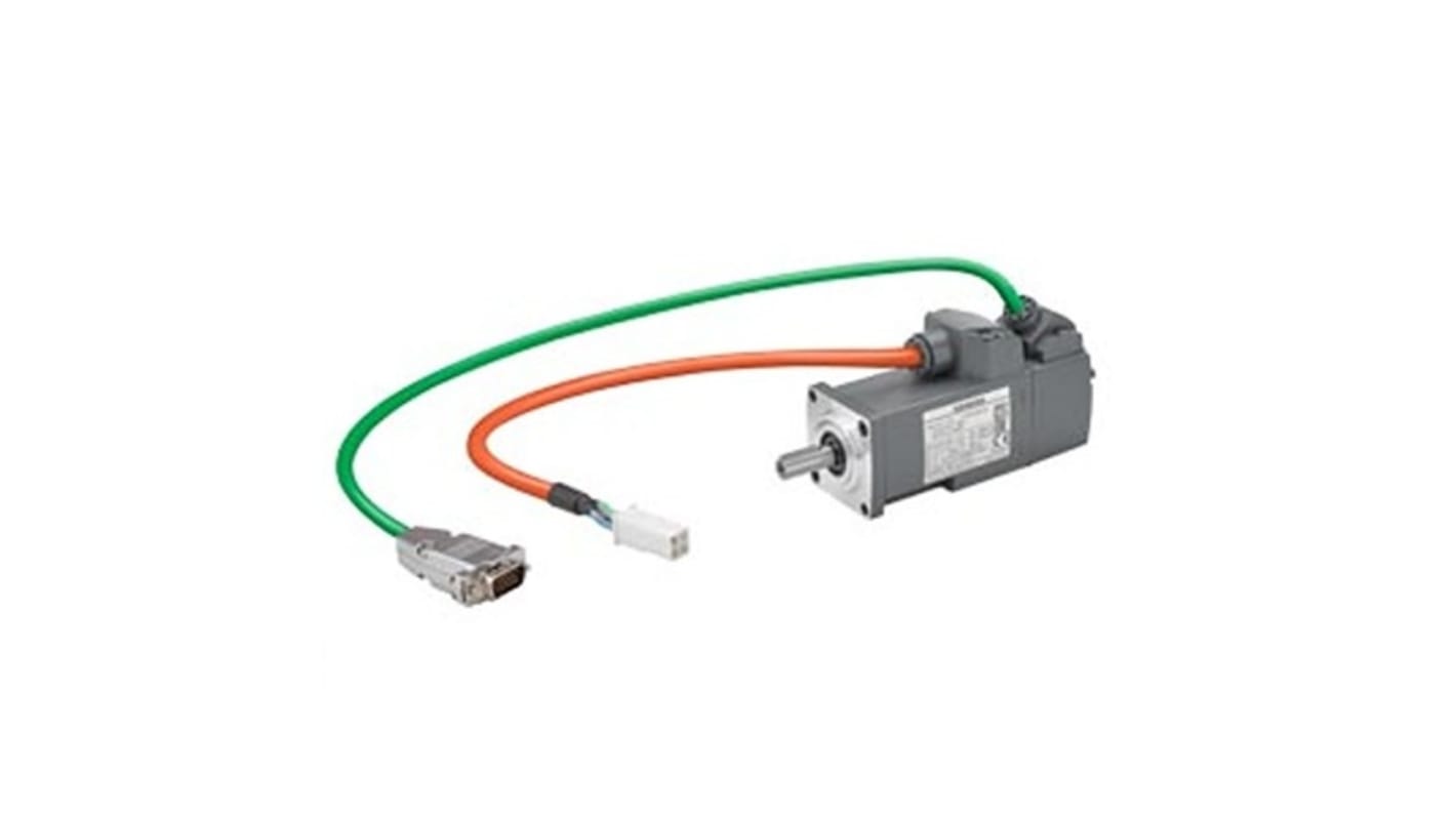 Siemens S-1FL6 Clockwise Synchronous Servo Motor, 0.05 kW, 230 V, Flange Mount Mounting