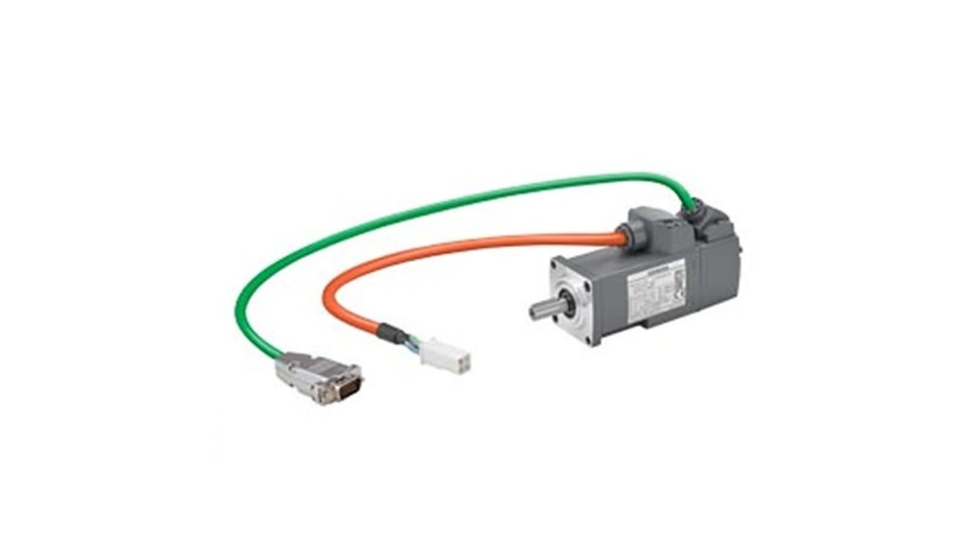 Siemens S-1FL6 Clockwise Synchronous Servo Motor, 0.05 kW, 230 V, Flange Mount Mounting