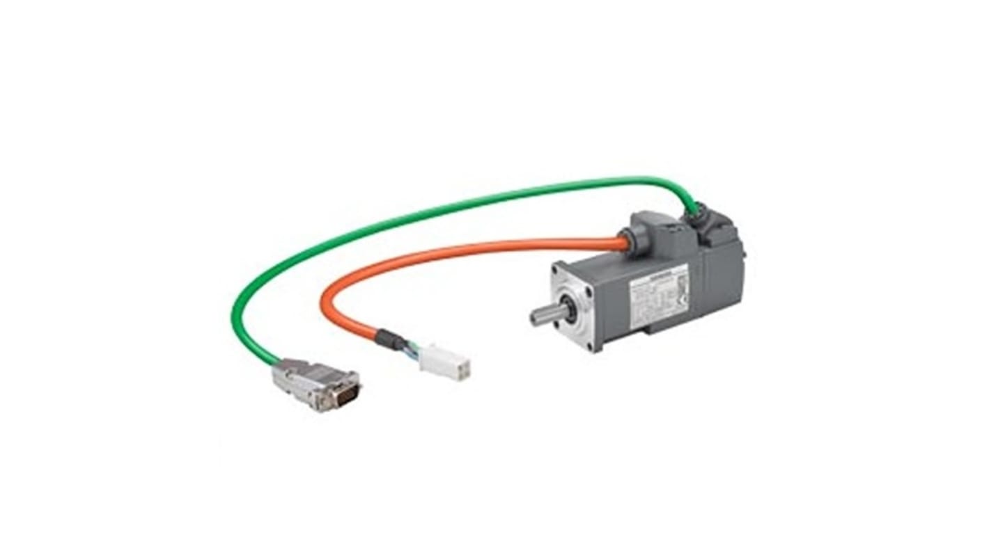 Siemens S-1FL6 Clockwise Synchronous Servo Motor, 0.1 kW, 230 V, Flange Mount Mounting