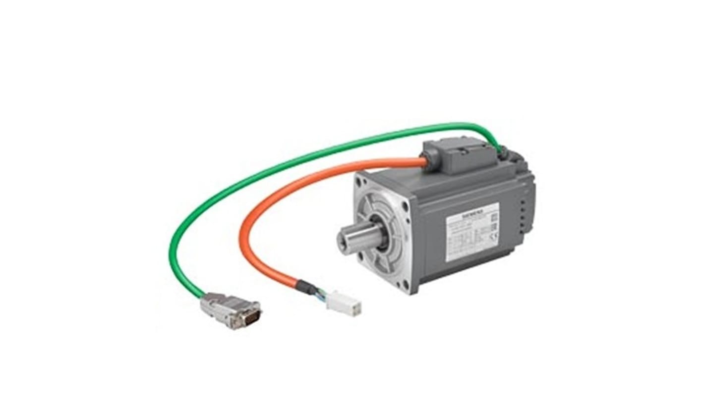 Siemens S-1FL6 Clockwise Synchronous Servo Motor, 1 kW, 230 V, Flange Mount Mounting