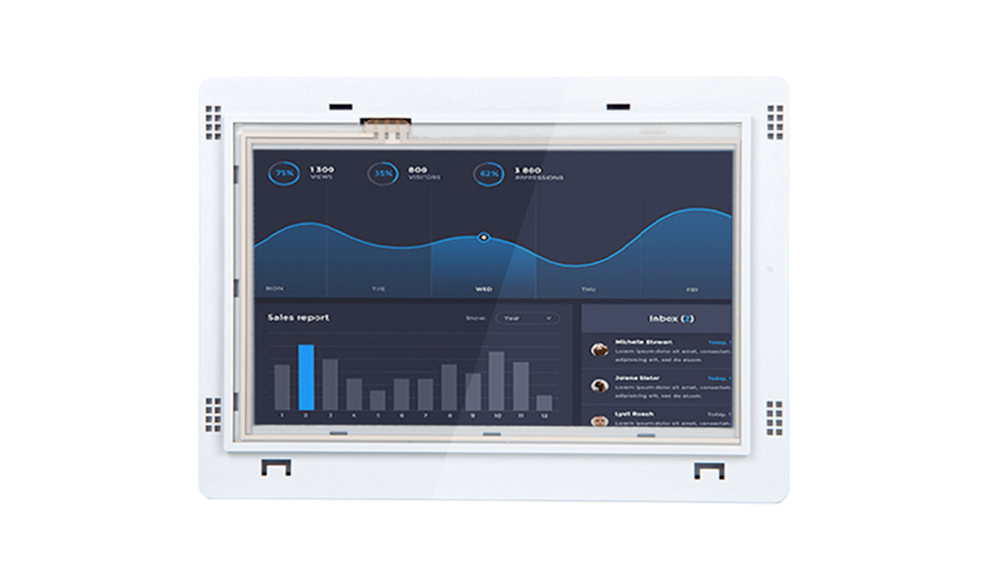 RS PRO Touch-Screen HMI Display - 7 in, TFT LCD Display, 800 x 480pixels