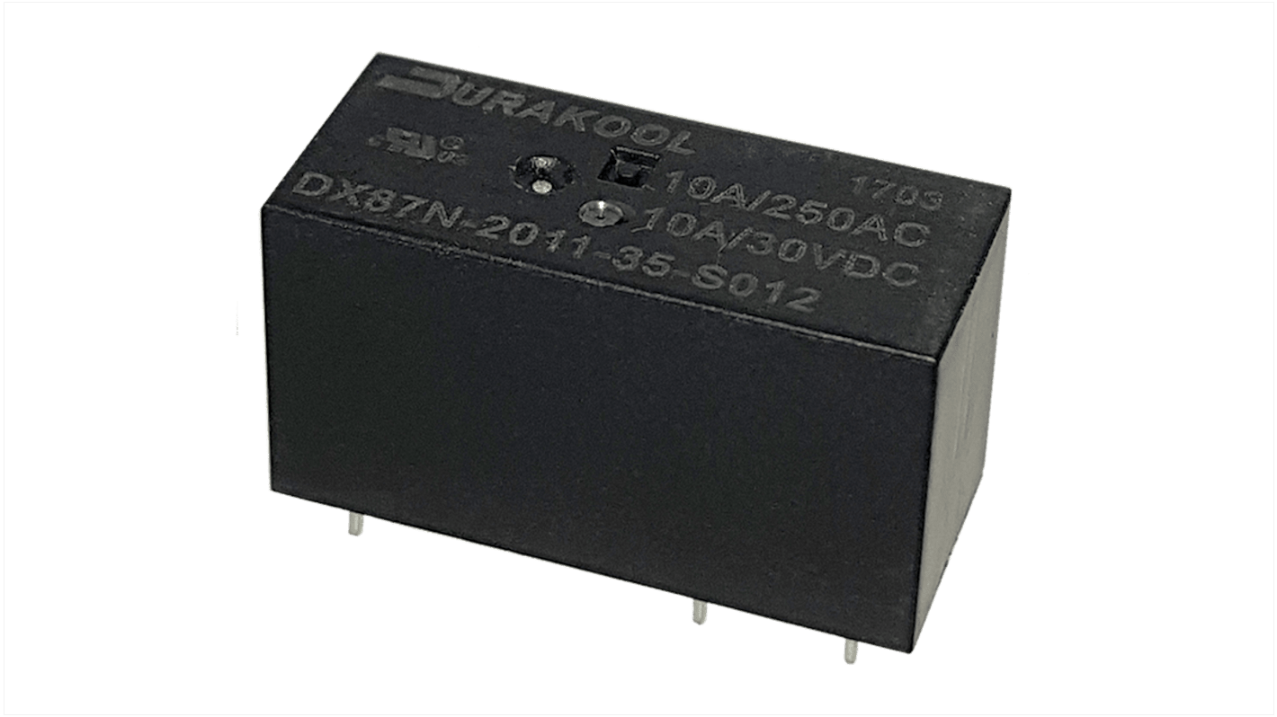 Durakool パワーリレー 12V dc SPDT-C/O 基板実装タイプ