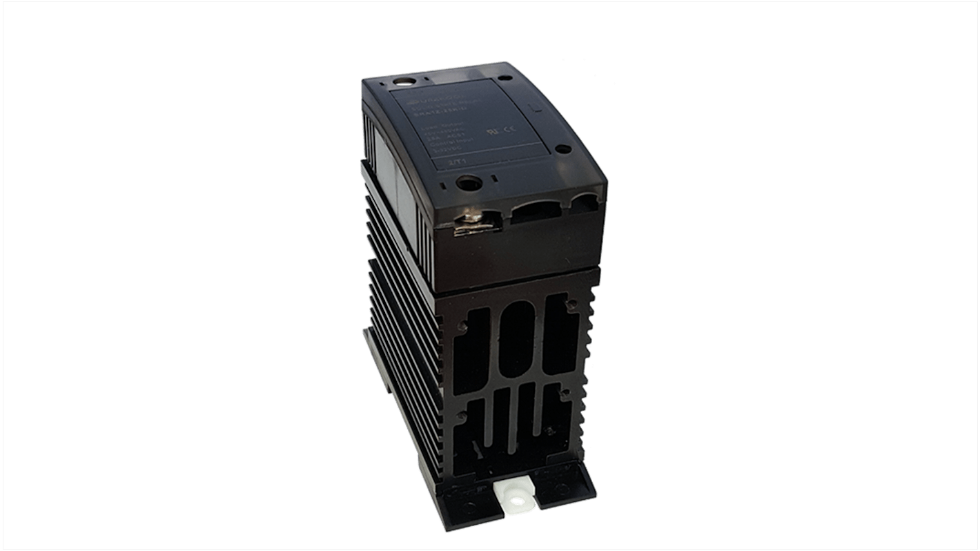 Durakool SDA1 Series Solid State Relay, 30 A Load, DIN Rail Mount, 480 V ac Load, 250 V ac Control