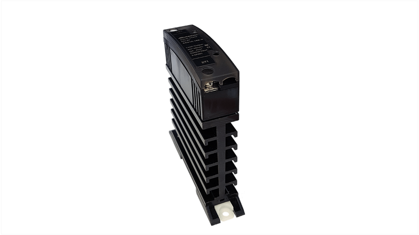 Durakool SRA1 Series Solid State Relay, 15 A Load, Panel Mount, 480 V ac Load, 32 Vdc Control