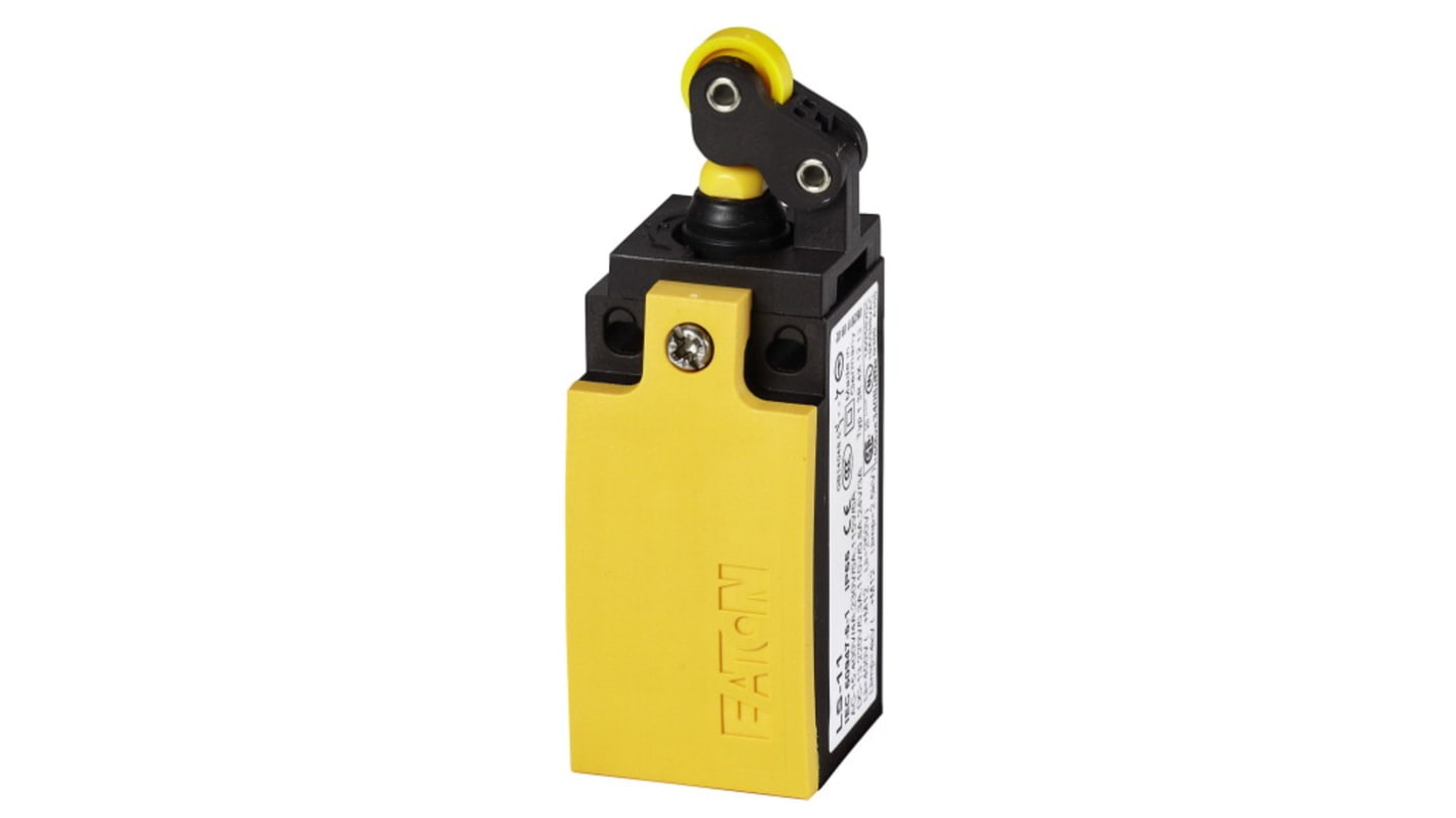 Eaton Series Roller Lever Limit Switch, 1NO/1NC, IP66, IP67, Plastic Housing, 400V ac Max, 4A Max