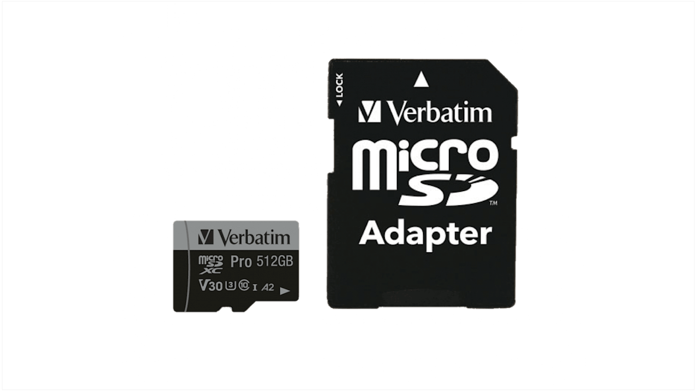 Carte SD Verbatim 512 Go MicroSDHC, MicroSDXC