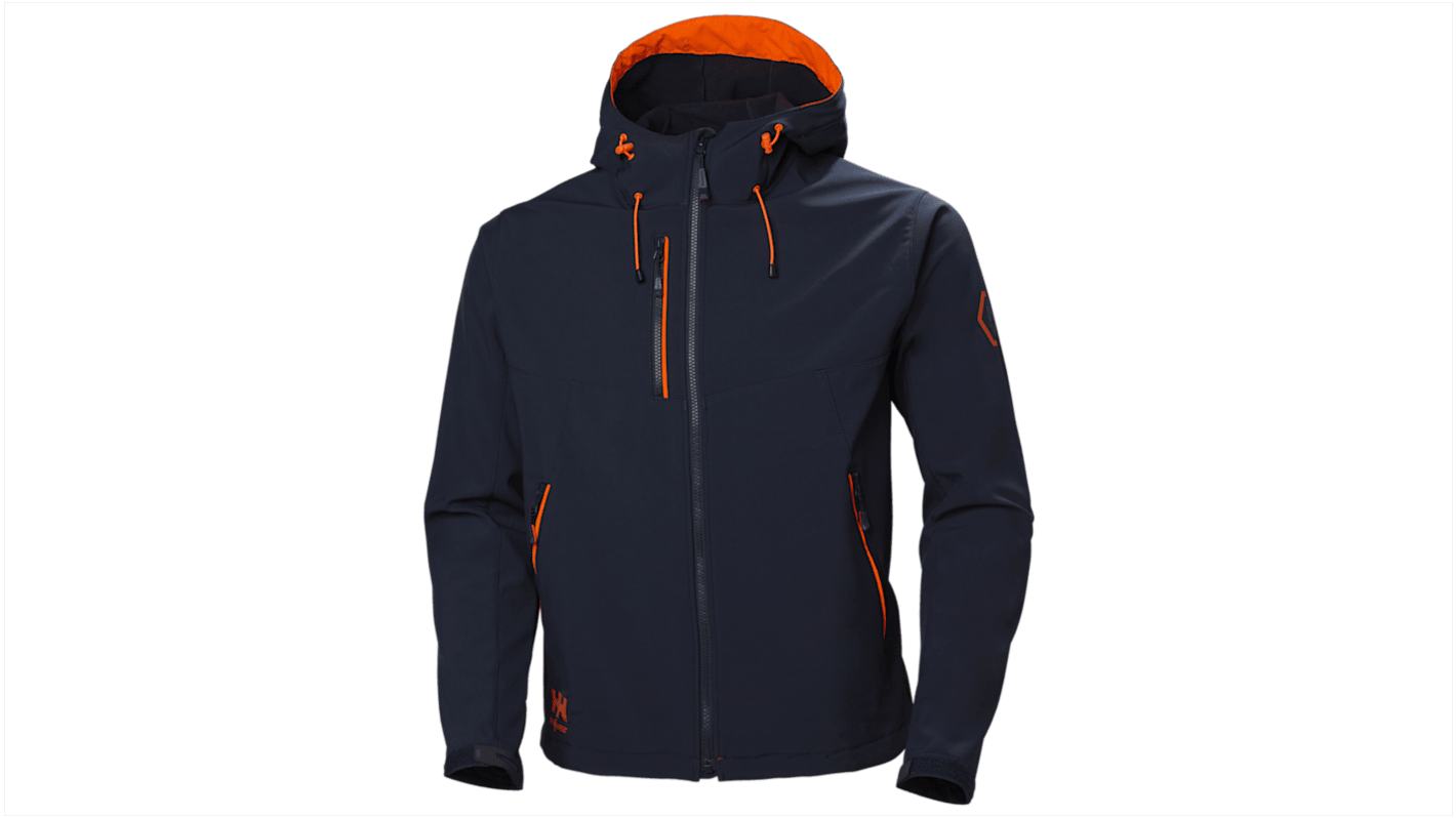 Helly Hansen Softshelljakke, Herre, XS, Marineblå, Åndbar, Vandafvisende 74140