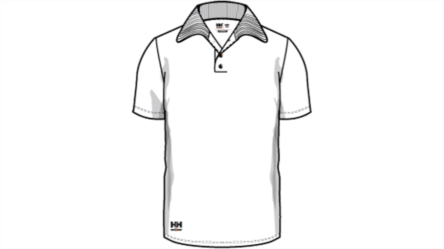 Helly Hansen 79167 White 100% Cotton Polo Shirt, UK- XS, EUR- XS