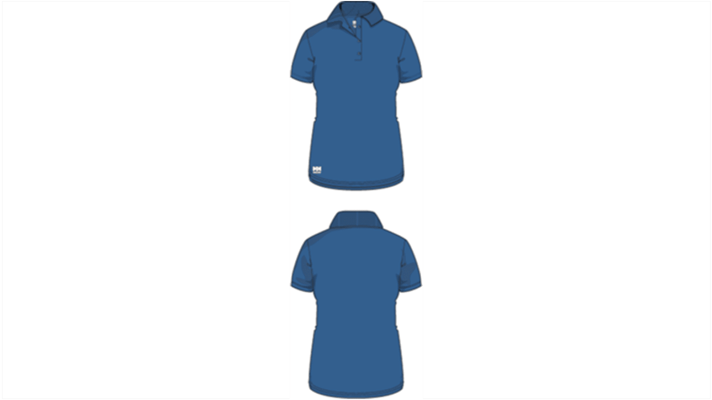 Helly Hansen 79168 Blue 100% Cotton Polo Shirt, UK- XS, EUR- XS
