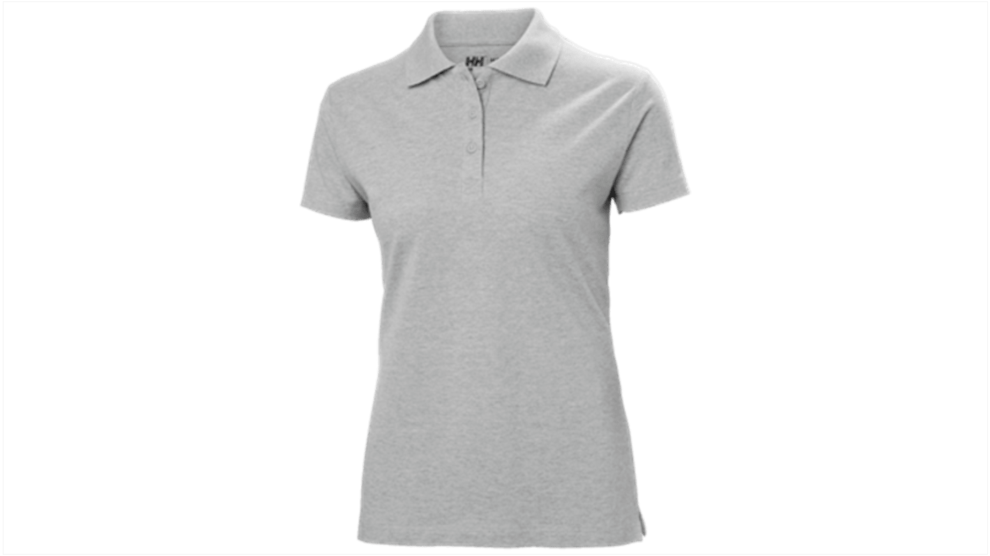 Helly Hansen 79168 Grey 100% Cotton Polo Shirt, UK- S, EUR- S