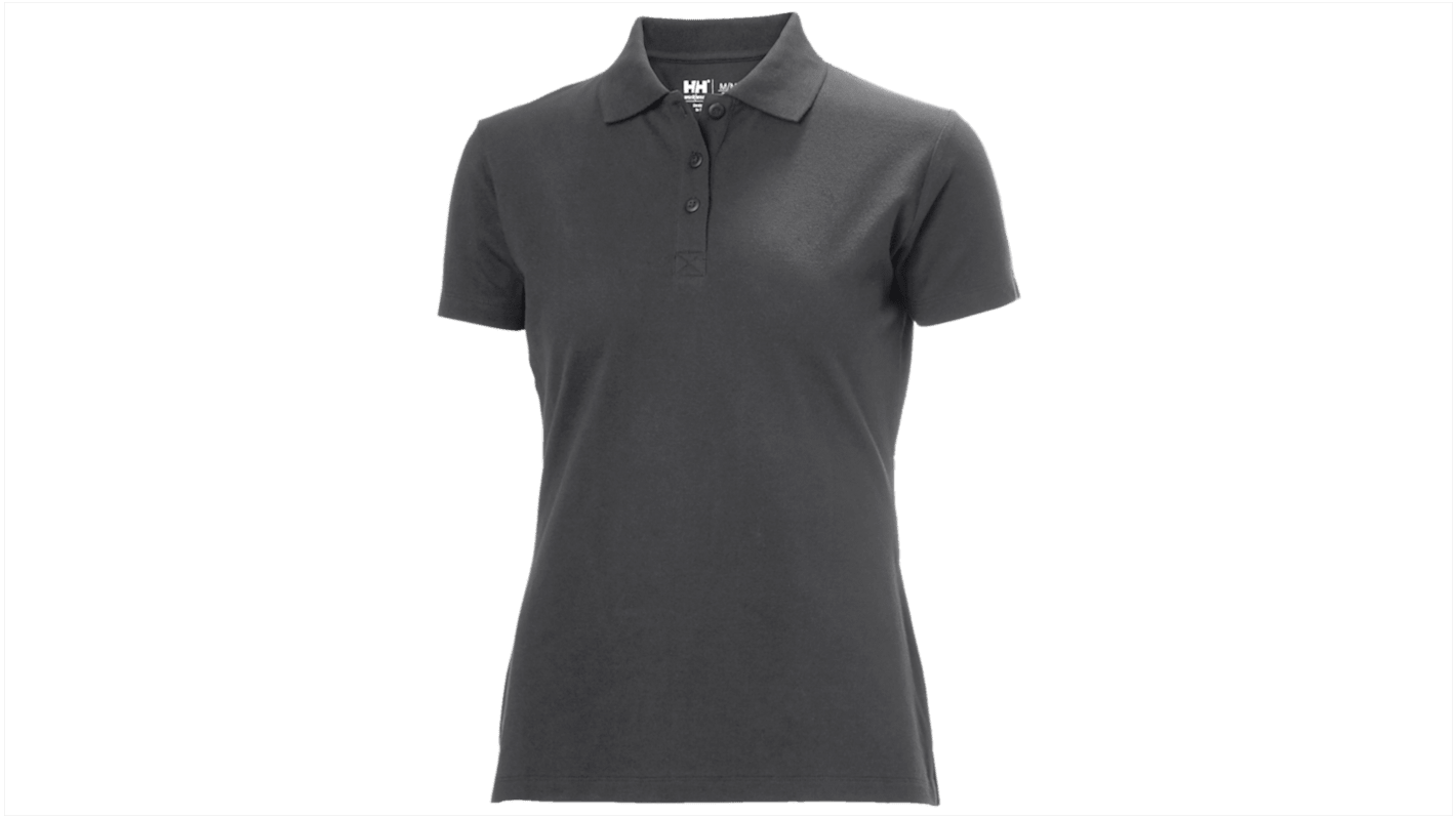 Helly Hansen 79168 Dark Grey 100% Cotton Polo Shirt, UK- 2XL, EUR- 2XL