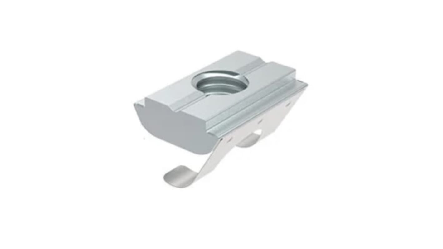 RS PRO M6 Sliding Block Connecting Component, Strut Profile 40 mm, 45 mm, 50 mm, 60 mm, Groove Size 10mm, Round Tube