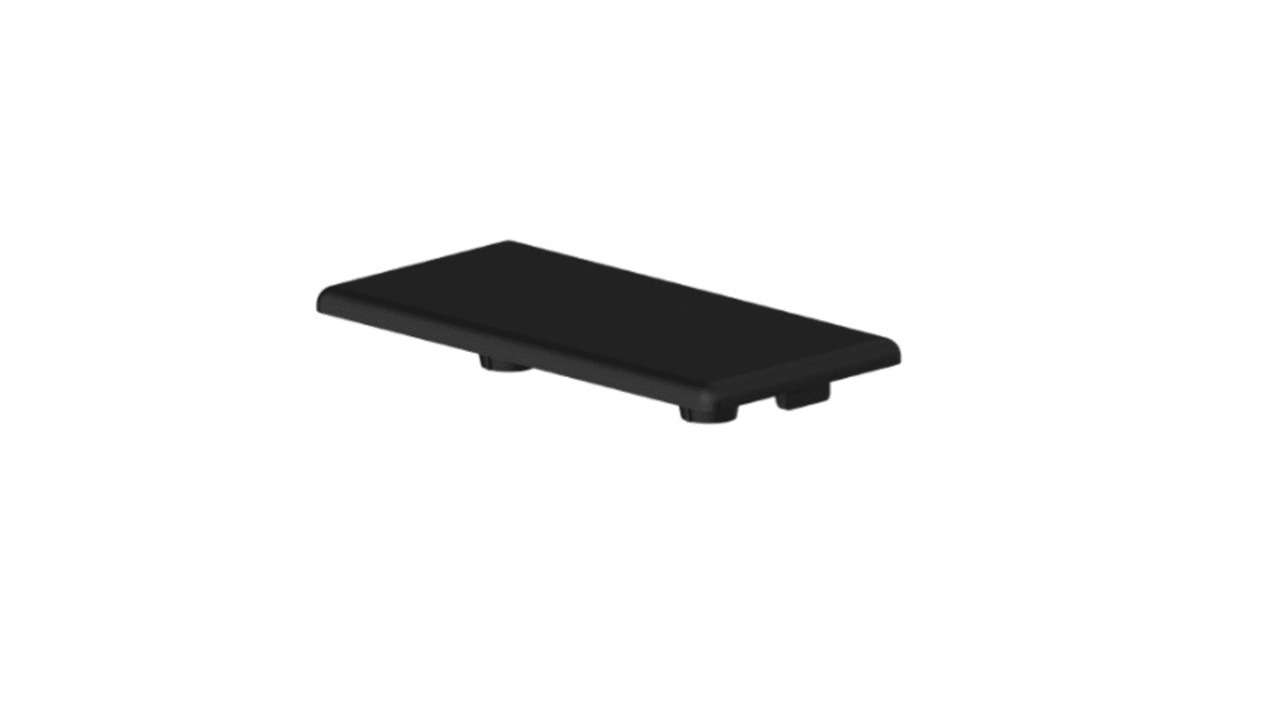 RS PRO Black Plastic End Cap, Fits Channel Size 45 x 45mm