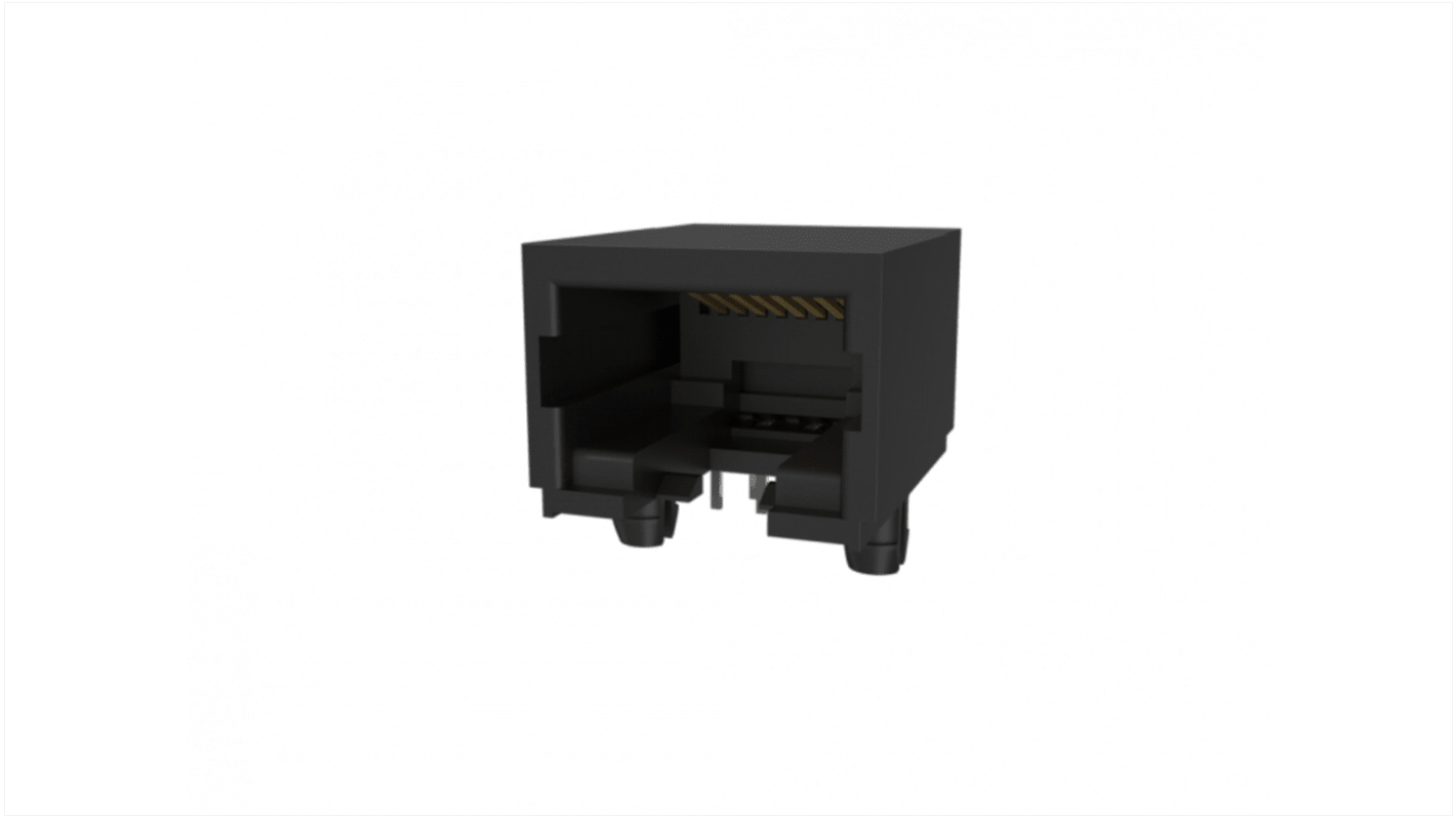 Amphenol Communications Solutions RJE05 Cat.3 Ethernet-Steckverbinder Buchse, 1x1-Port 1-polig Vernickelte