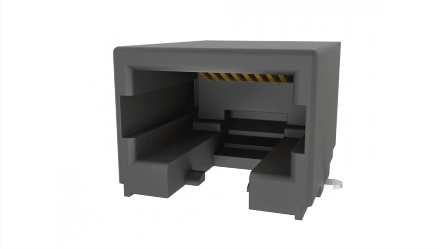 Amphenol Communications Solutions RJLSE Cat.3 Ethernet-Steckverbinder Buchse, 1x1-Port 1-polig Vernickelte