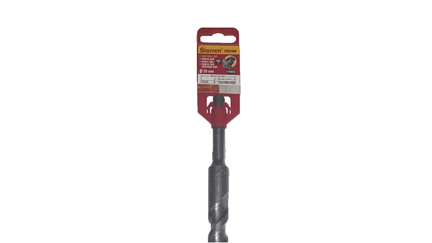 ツイストドリルビット Starrett 460 mm 超硬チップ 直径20mm