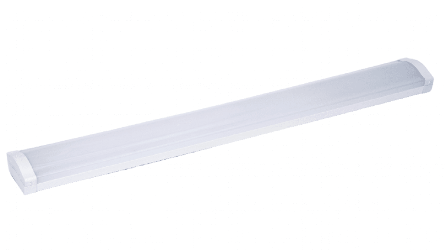 RS PRO 22 W, 28 W, 34 W, 40 W LED Batten Light, 220 → 240 V Batten Batten, 1 Lamp, 1.2 m Long, IP20