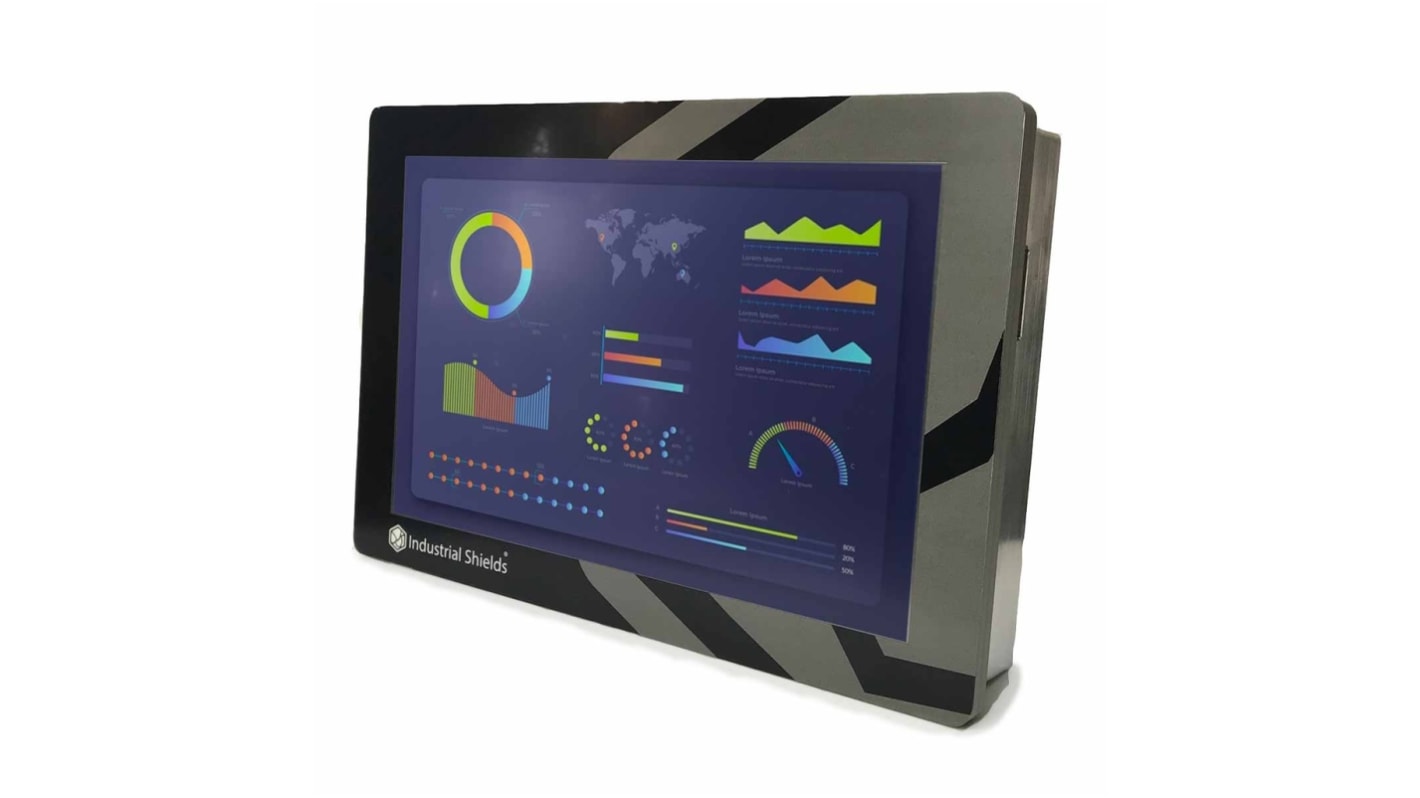 Industrial Shields 003002000500F, Touchberry 10,1 Zoll und Tinkertouch 10,1, HMI-Touchscreen, HMI, TFT-Typ, 1280 x