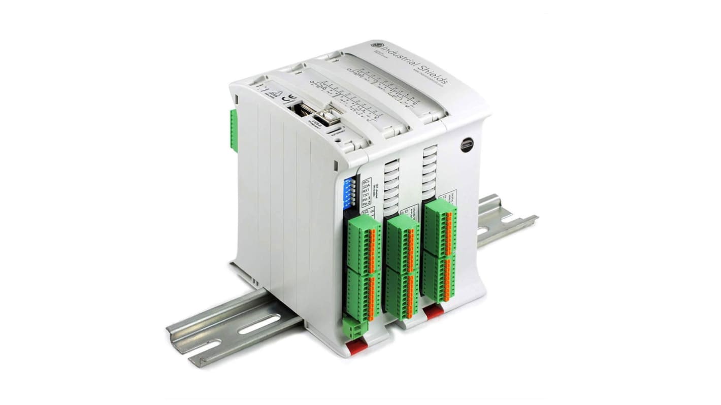 Módulo de E/S PLC Industrial Shields M-Duino HF WiFi y BLE, 12 → 24 V dc, 26 entradas tipo Analógico, digital