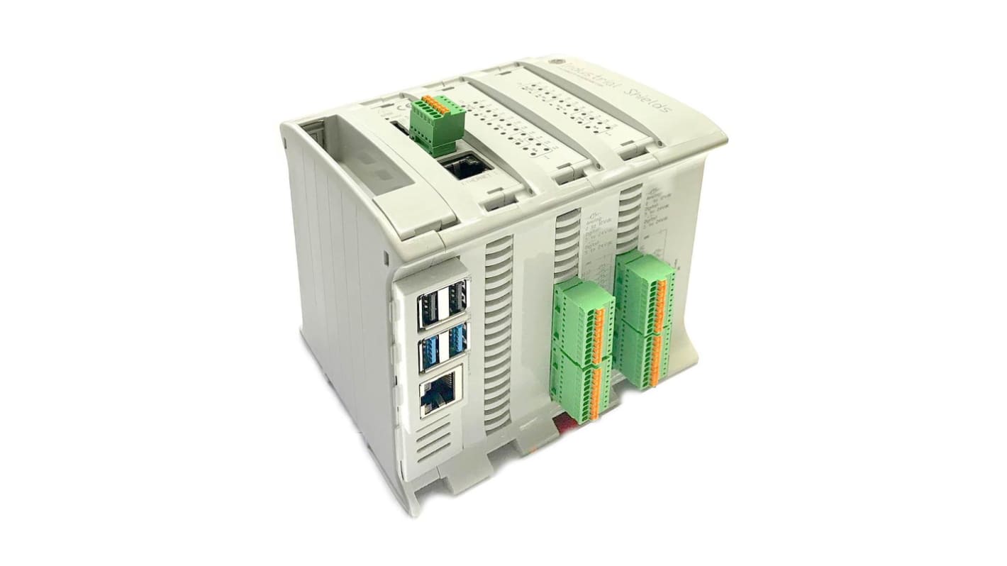 Industrial Shields Raspberry PLC Series PLC I/O Module, 12 → 24 V dc Supply, Analogue, Digital Output, 26-Input,